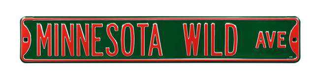 Minnesota Wild Steel Street Sign-MINNESOTA WILD AVE    