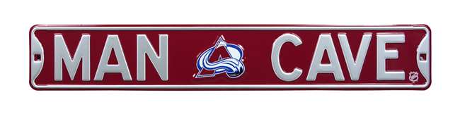 Colorado Avalanche Steel Street Sign with Logo-MAN CAVE   