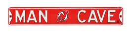New Jersey Devils Steel Street Sign with Logo-MAN CAVE   