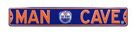 Edmonton Oilers Steel Street Sign with Logo-MAN CAVE   