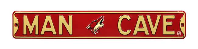 Arizona Coyotes Steel Street Sign with Logo-MAN CAVE   