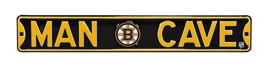 Boston Bruins Steel Street Sign with Logo-MAN CAVE   