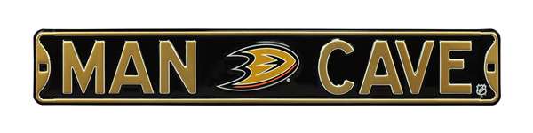 Anaheim Ducks Steel Street Sign with Logo-MAN CAVE   