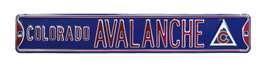 Colorado Avalanche Steel Street Sign with Logo-COLORADO AVALANCHE    