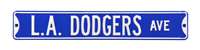 Los Angeles Dodgers Steel Street Sign-L.A. DODGERS AVE    