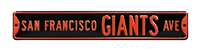 San Francisco Giants Steel Street Sign-SAN FRANCISCO GIANTS AVE    