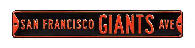 San Francisco Giants Steel Street Sign-SAN FRANCISCO GIANTS AVE    