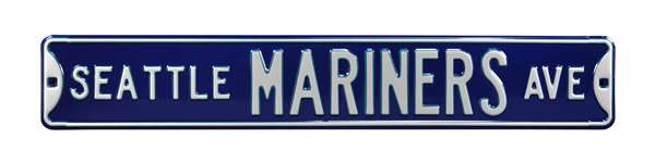 Seattle Mariners Steel Street Sign-SEATTLE MARINERS AVE