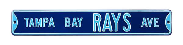 Tampa Bay Rays Steel Street Sign-TAMPA BAY RAYS AVE    