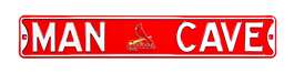 St Louis Cardinals Steel Street Sign with Logo-MAN CAVE   