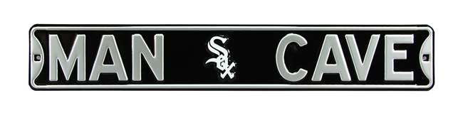 Chicago White Sox Steel Street Sign with Logo-MAN CAVE   