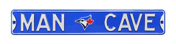 Toronto Blue Jays Steel Street Sign with Logo-MAN CAVE   