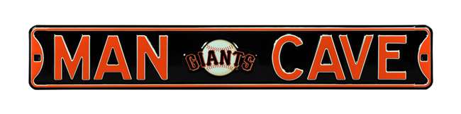 San Francisco Giants Steel Street Sign with Logo-MAN CAVE   