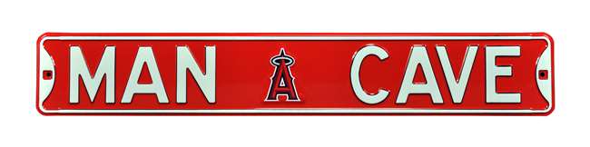 Los Angeles Angels Steel Street Sign with Logo-MAN CAVE   