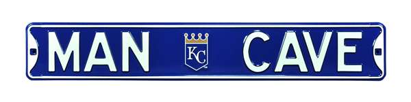 Kansas City Royals Steel Street Sign with Logo-MAN CAVE   