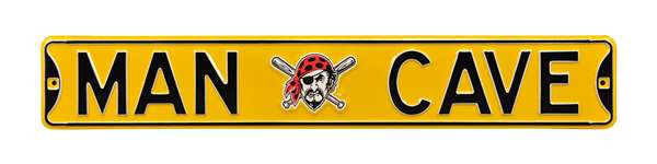 Pittsburgh Pirates Steel Street Sign with Logo-MAN CAVE    