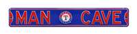 Texas Rangers Steel Street Sign with Logo-MAN CAVE   