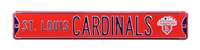 St Louis Cardinals Steel Street Sign with Logo-St Louis CARDINALS WS 2011 Logo   