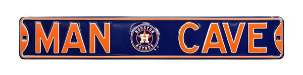 Houston Astros Steel Street Sign with Logo-MAN CAVE   