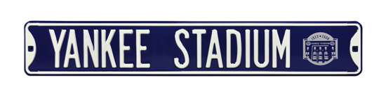 New York Yankees Steel Street Sign with Logo-YANKEE STADIUM w/ 2008 Stadium Logo   