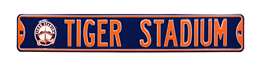 Detroit Tigers Steel Street Sign with Logo-TIGER STADIUM w/1999 Logo                                        