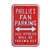 Philadelphia Phillies Steel Parking Sign-ALL OTHER FANS THROWN OUT   