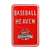 St Louis Cardinals Steel Parking Sign with Logo-BASEBALL HEAVEN w/WS Logo   