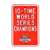 St Louis Cardinals Steel Parking Sign-10 TIME WORLD CHAMPIONS   