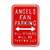 Los Angeles Angels Steel Parking Sign-ALL OTHER FANS THROWN OUT   