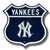 New York Yankees Steel Route Sign-Primary Logo   