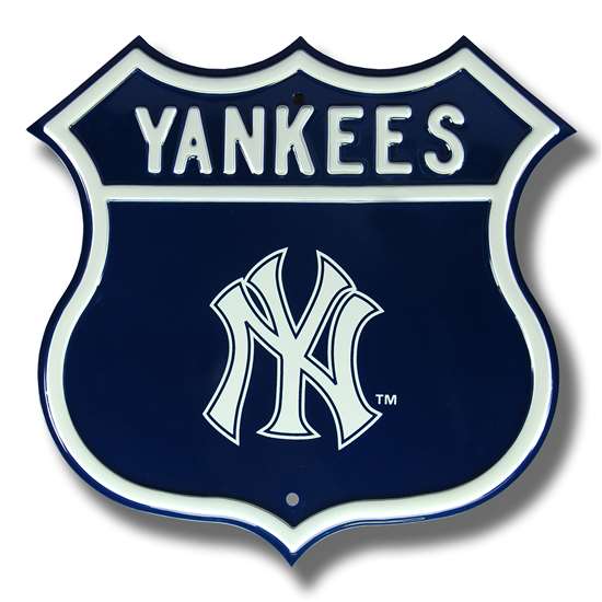 New York Yankees Steel Route Sign-Primary Logo   