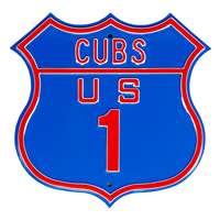 Chicago Cubs Steel Route Sign-US-1   