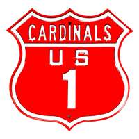 St Louis Cardinals Steel Route Sign-US-1   