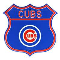 Chicago Cubs Steel Route Sign-Primary Logo   