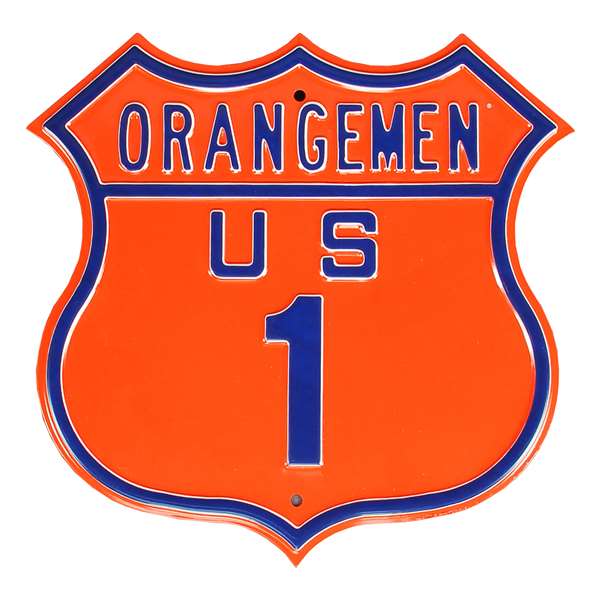 Syracuse Orange  Steel Route Sign-ORANGEMEN US-1   
