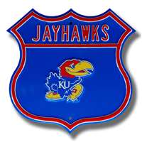 Kansas Jayhawks  Steel Route Sign Logo   