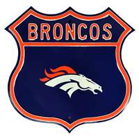 Denver Broncos Steel Route Sign   