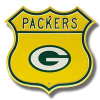 Green Bay Packers Steel Route Sign   