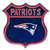New England Patriots Steel Route Sign   