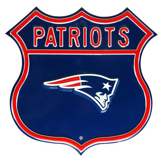 New England Patriots Steel Route Sign   