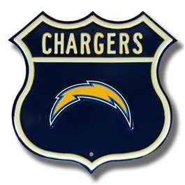 Los Angeles Chargers Steel Route Sign   