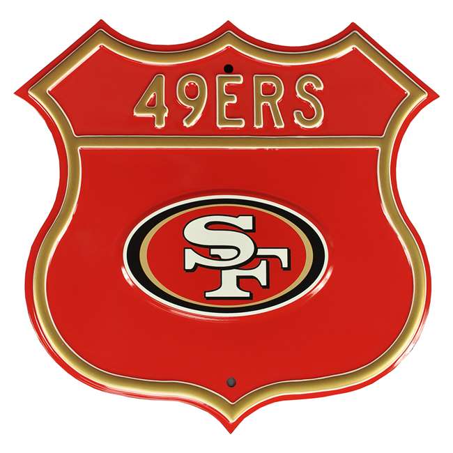San Francisco 49ers Steel Route Sign   