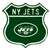New York Jets Steel Route Sign   