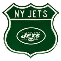 New York Jets Steel Route Sign   