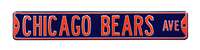 Chicago Bears Steel Street Sign-CHICAGO BEARS AVE    