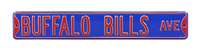 Buffalo Bills Steel Street Sign-BUFFALO BILLS AVE    