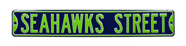 Seattle Seahawks Steel Street Sign-SEAHAWKS STREET   