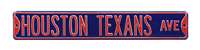 Houston Texans Steel Street Sign-HOUSTON TEXANS AVE    