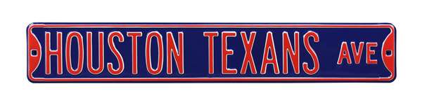 Houston Texans Steel Street Sign-HOUSTON TEXANS AVE    