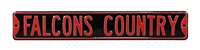 Atlanta Falcons Steel Street Sign-FALCONS COUNTRY    